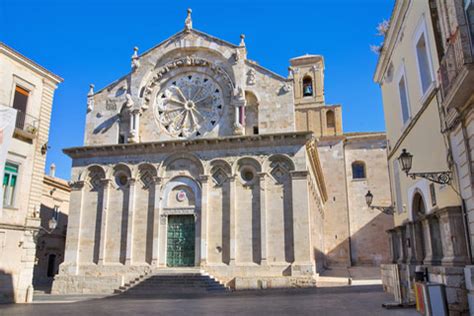 Visit Troia, an attractive small town with a magnificent cathedral